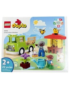 Duplo LEGO 10419 Caring for Bees Beehive Toddler Farm Truck Set Retired New Gift